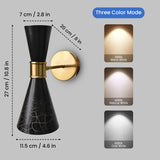 Hoot Black Modern Wall Light