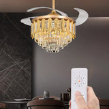 Erstina LED Smart Voice Assist Fan Chandelier