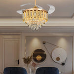 Erstina LED Smart Voice Assist Fan Chandelier