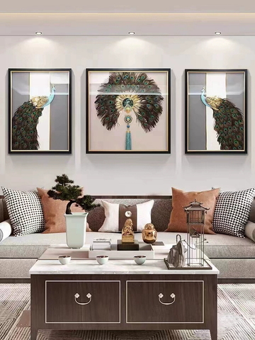 Peacock Modern Wall Art