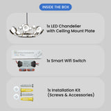Teloss Smart Voice Assist LED Chandelier