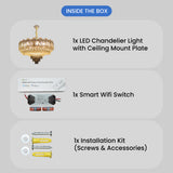 Calixte Smart Voice Assist LED Chandelier
