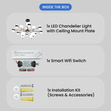 Blanca Smart Voice Assist LED Chandelier