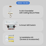 Enrich Smart Voice Assist LED Chandelier