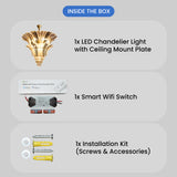 Francies Smart Voice LED Chandelier