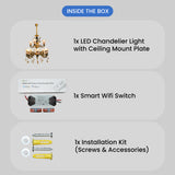 Daunt Smart Voice LED Chandelier