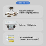 Hamel Smart Voice Assist LED Chandelier