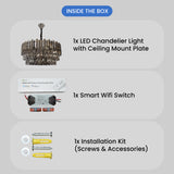 Morose Smart Voice LED Chandelier