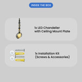 Spire Black LED Pendant Lamp