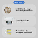 Astralic Smart Voice LED Chandelier
