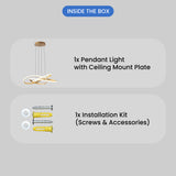 Helix Gold Smart Voice Assist LED Chandelier