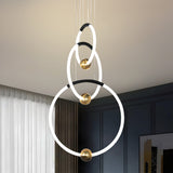 Keaton 3 Ring Modern Smart LED Chandelier