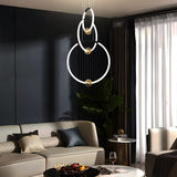 Keaton 3 Ring Modern Smart LED Chandelier