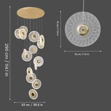 Keyara Double Height Smart Modern LED Chandelier