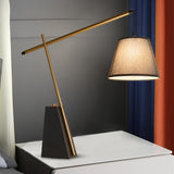 Gravix LED Table Lamp with Premium Fabric Drum Shade