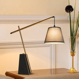 Gravix LED Table Lamp with Premium Fabric Drum Shade