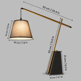 Gravix Table Lamp with Premium Fabric Drum Shade