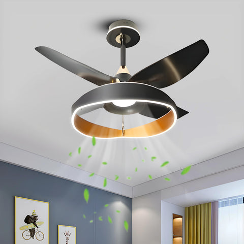 Lexing LED Smart Voice Assist Fan Chandelier