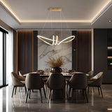 Golden Modern LED Smart Voice Assist Chandelier