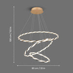 LumiHoop 3 Ring Modern LED Smart Chandelier