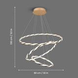 LumiHoop 3 Ring Modern LED Smart Chandelier