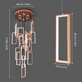 Nevan Double Height Smart Modern LED Chandelier
