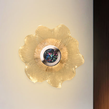 Nevix Modern Crystal Flower Wall Light
