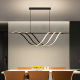Skylar Black Linear LED Chandelier