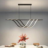Skylar Black Linear LED Chandelier