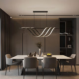 Skylar Black Linear LED Chandelier