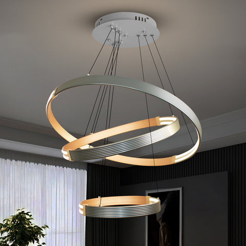Nova 3 Rings Modern Smart LED Chandelier