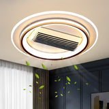 Orisina Round Modern Ceiling Fan Chandelier