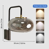 Ovia Modern Smoked Glass Globe Wall Lamp