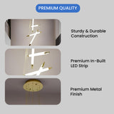 Stake Double Height Smart Modern LED Chandelier