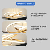 Helix Gold Smart Voice Assist LED Chandelier