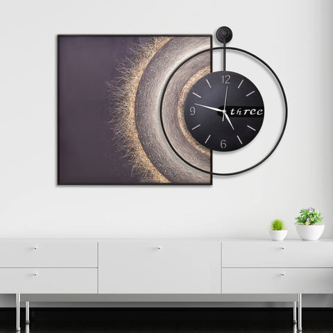 Rake Modern Wall Art Clock