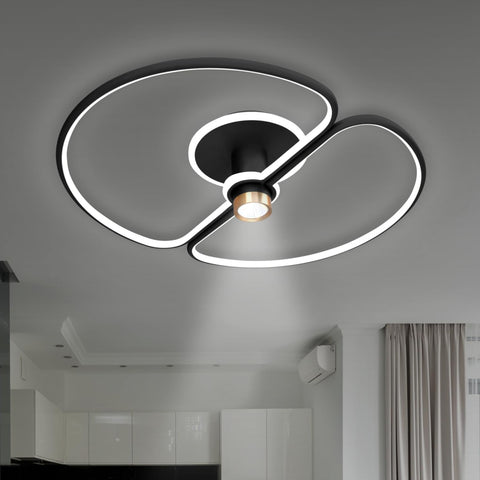 Rapture Black LED Smart Voice Assist Chandelier