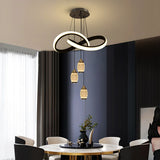 Regal Twisting Ribbon LED Chandelier Light