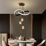 Regal Twisting Ribbon LED Chandelier Light