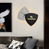 Riven Modern Analog Wall Clock Lamp