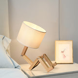 Scholar Brown Wooden Table Lamp