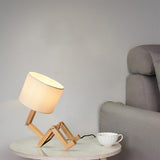 Scholar Brown Wooden Table Lamp