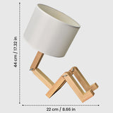 Scholar Brown Wooden Table Lamp