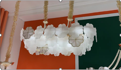 Carnelian Linear Smart Voice Assist Chandelier