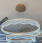Plume Round LED Smart Voice Assist Chandelier