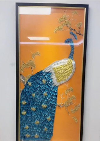Peahen Modern Wall Art