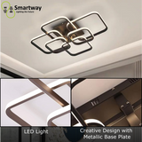 Ceiling Six Squares LED Smart Voice Assist Chandelier