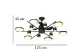 Peli LED Smart Voice Assist Fan Chandelier - Smartway Lighting