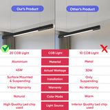 Slant Led Surface & Suspended Profile Linear Ceiling Light