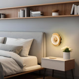 Solaris Gold LED Wall Lamp | Textured Crystal Glass